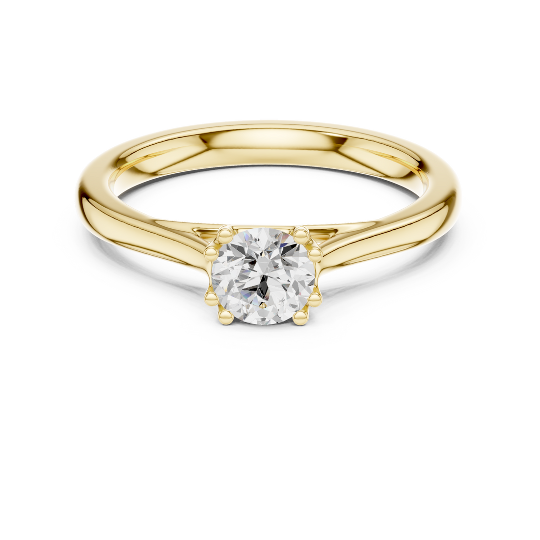 Gold Elegant Reverie Solitaire Right View