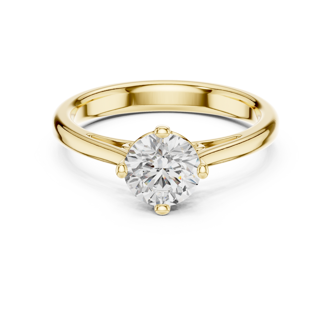 Gold Modern Pure Band Right View