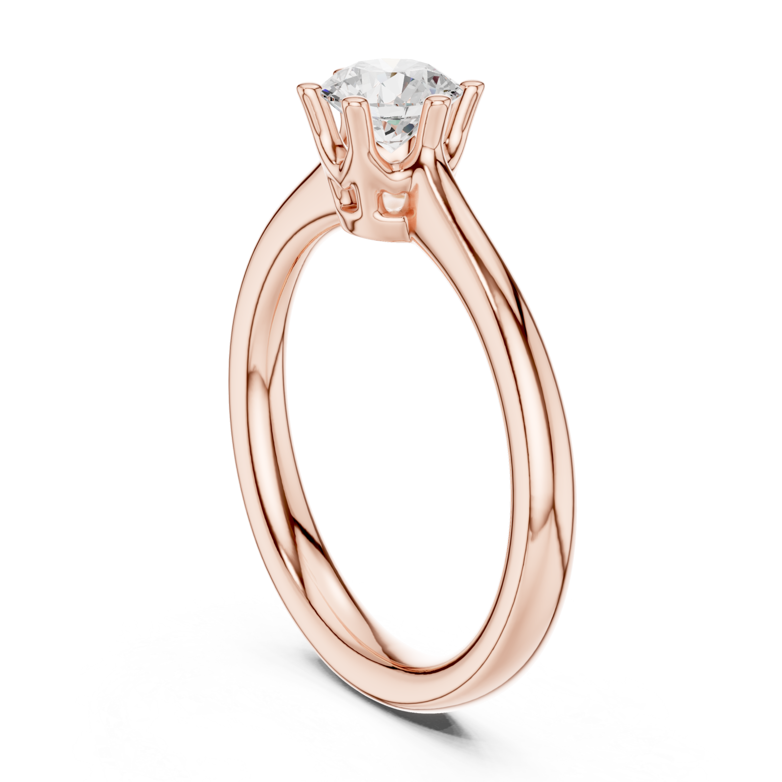  Rose Gold Everlight Classic Promise Band Left View