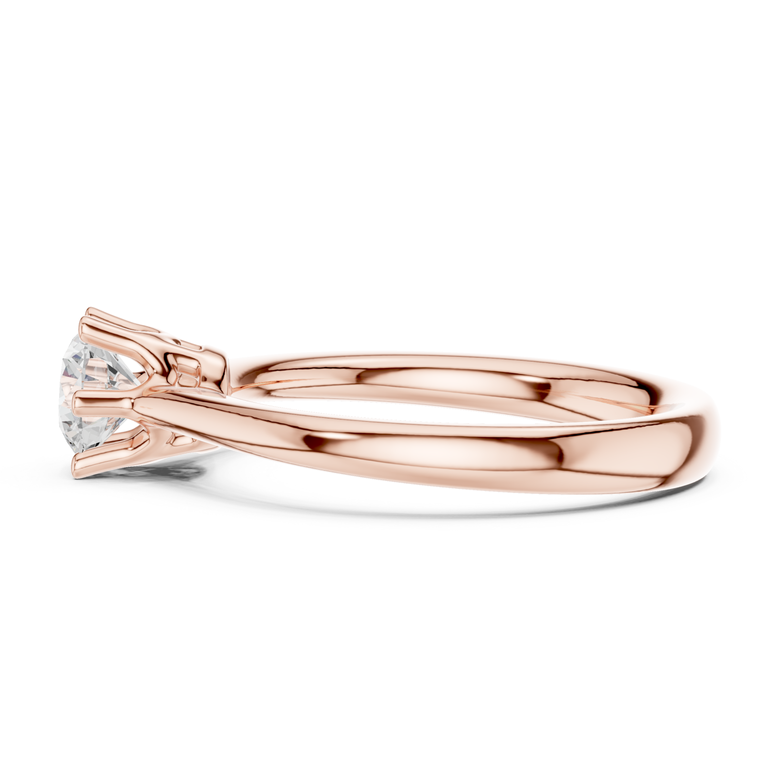  Rose Gold Everlight Classic Promise Band Side View