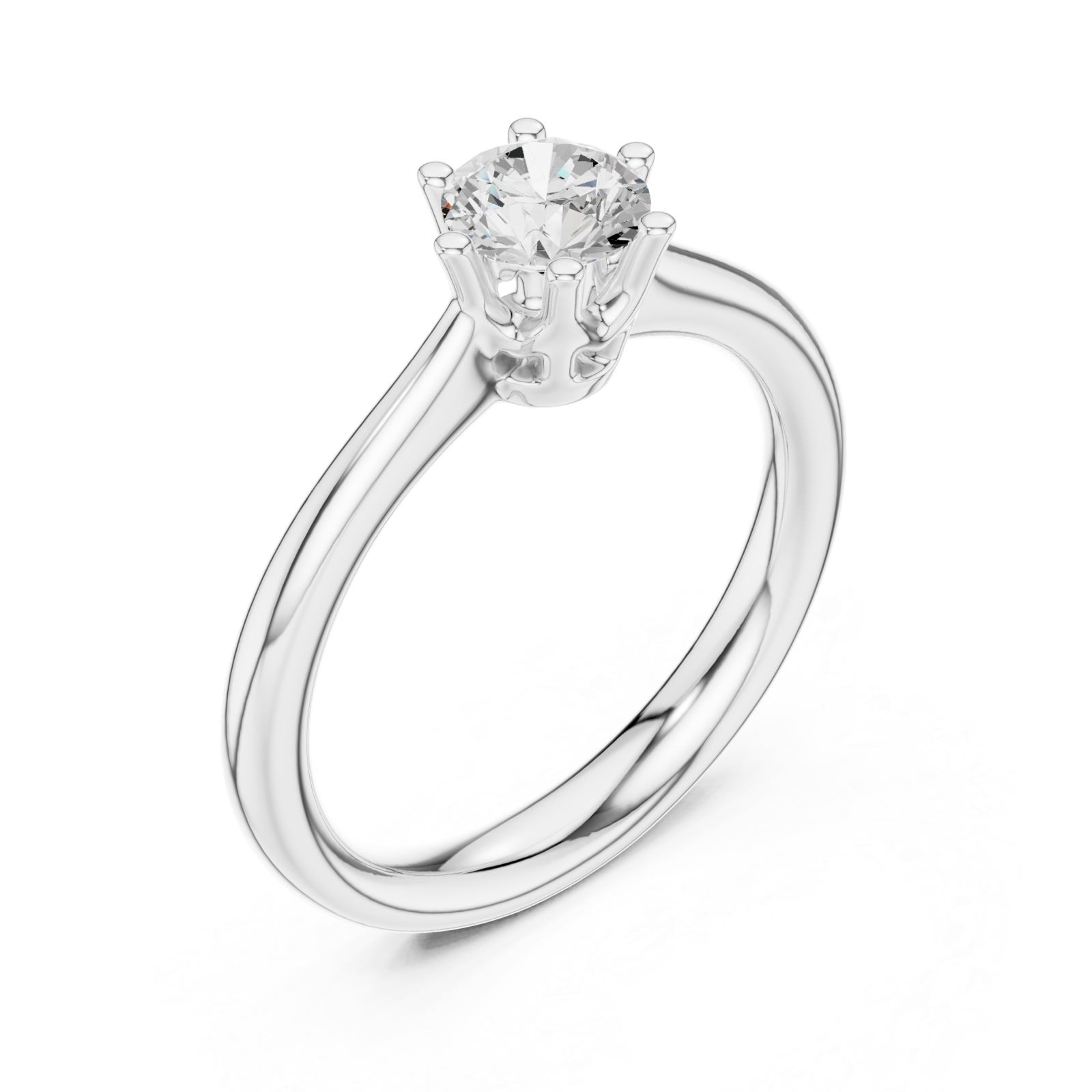  White Gold Everlight Classic Promise Band Right View