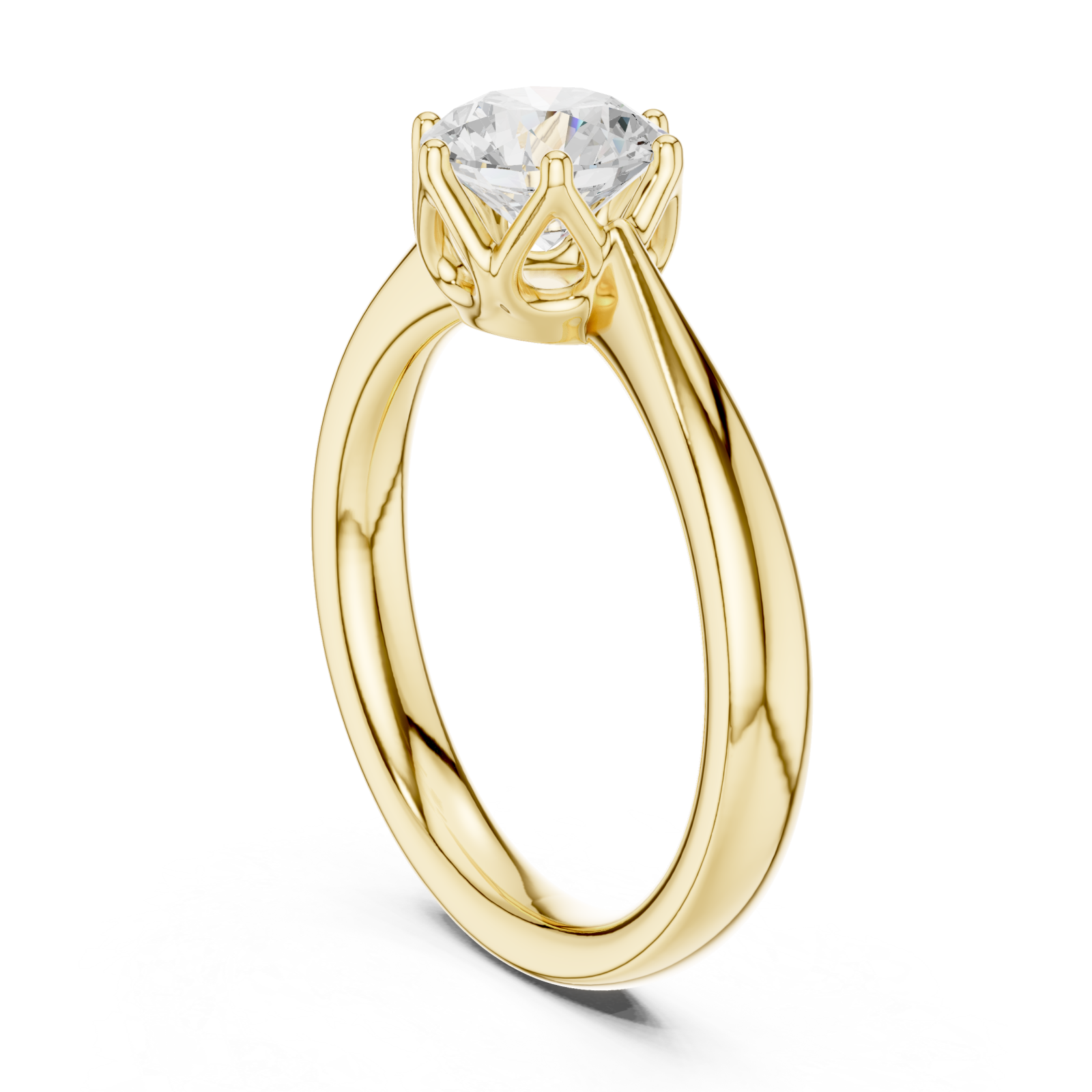  Gold Refined Whisper Classic Ring Left View