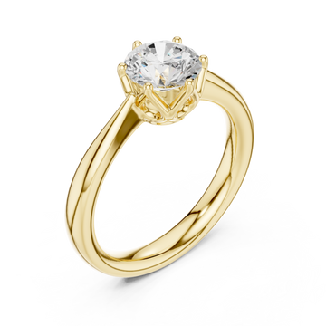 Gold Refined Whisper Classic Ring Right View