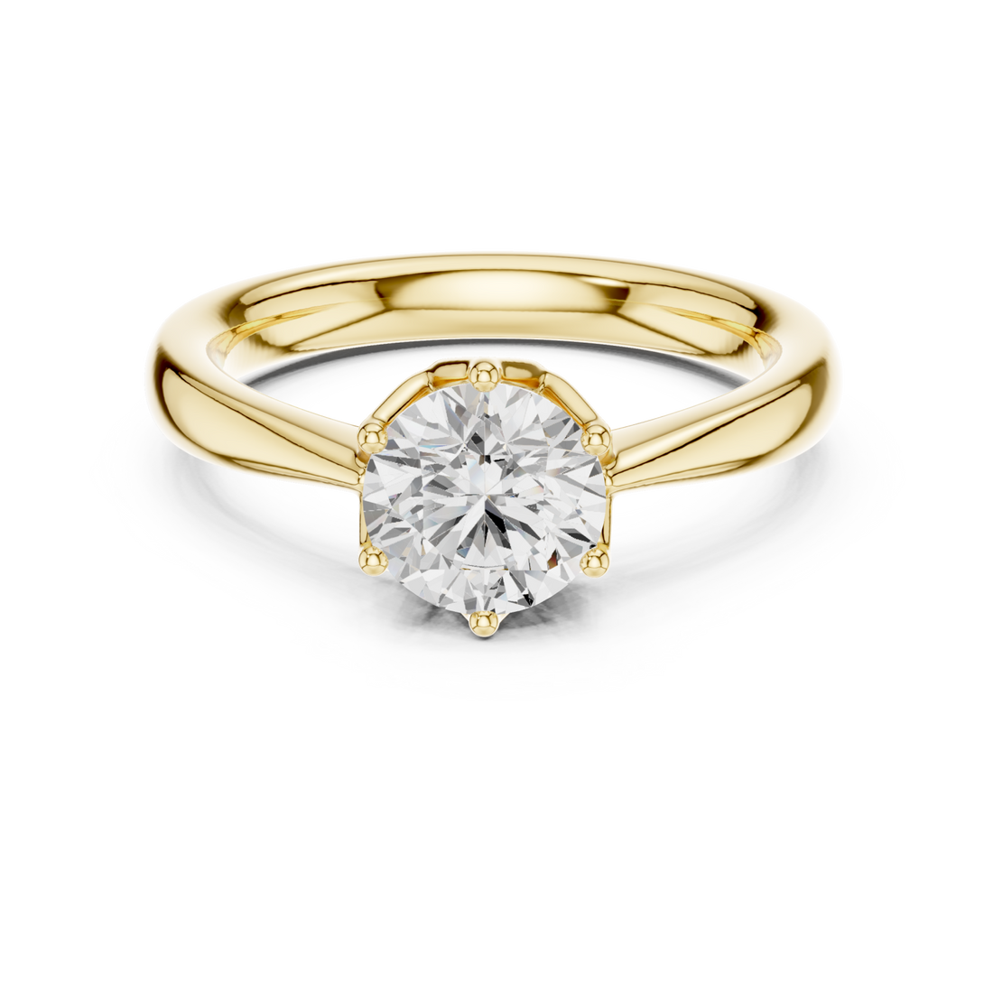 Gold Refined Whisper Classic Ring Right View