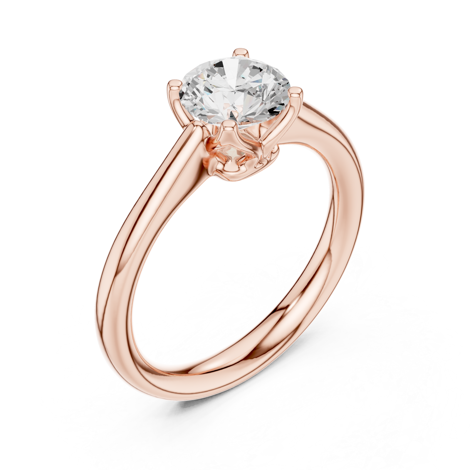  Rose Gold Embrace Aura Solitaire Right View