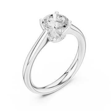  White Gold Embrace Aura Solitaire Right View