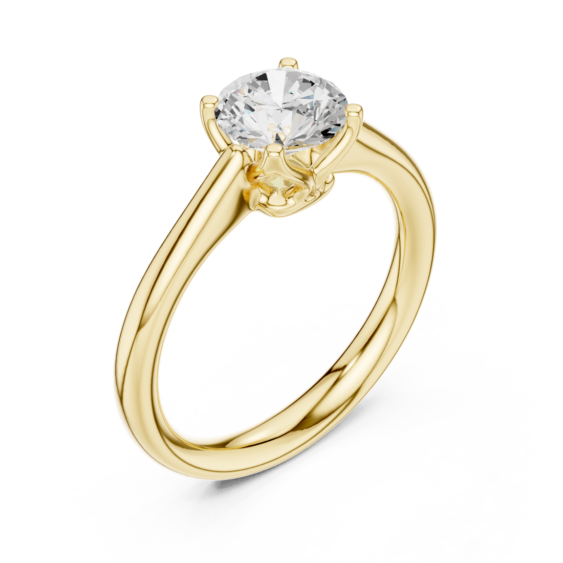 Gold Embrace Aura Solitaire Right View