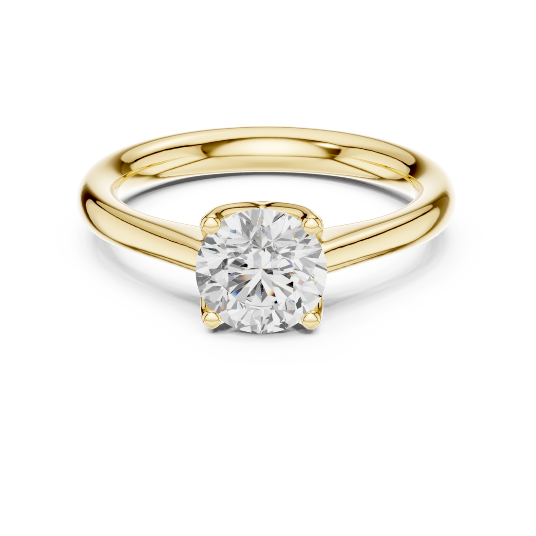 Gold Embrace Aura Solitaire Right View