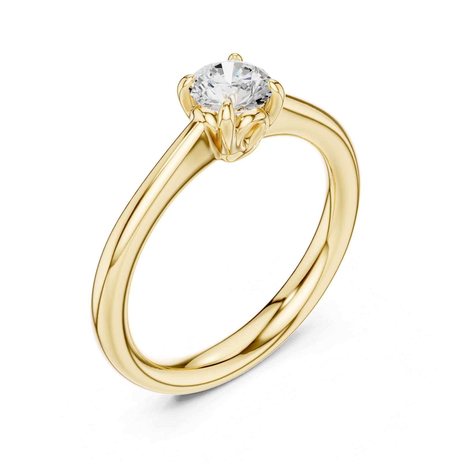 Gold Graceful Harmony Solitaire Right View