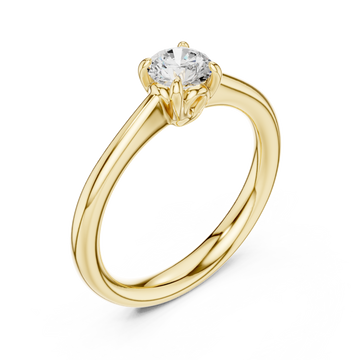 Gold Graceful Harmony Solitaire Right View