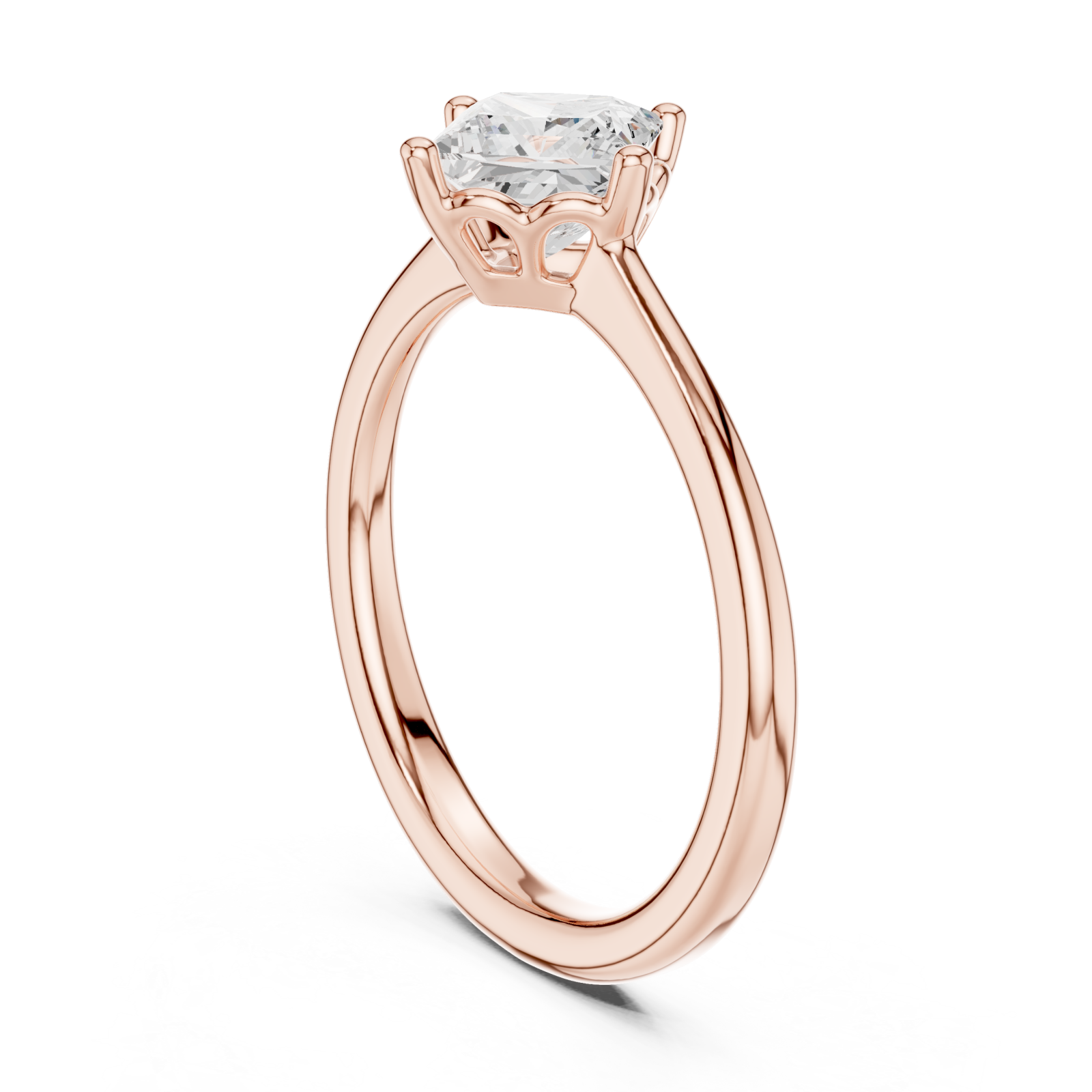  Rose Gold Lumina Whisper Petite Band Left View