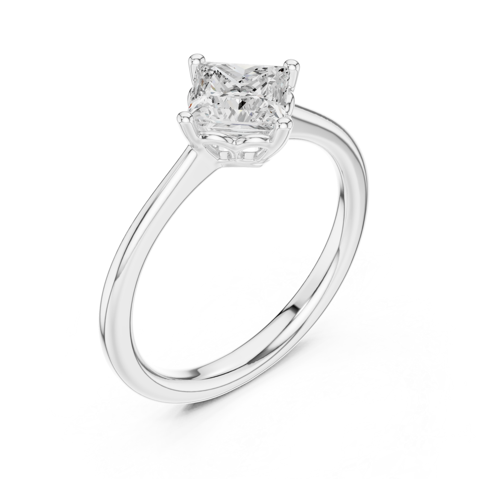  White Gold Lumina Whisper Petite Band Right View