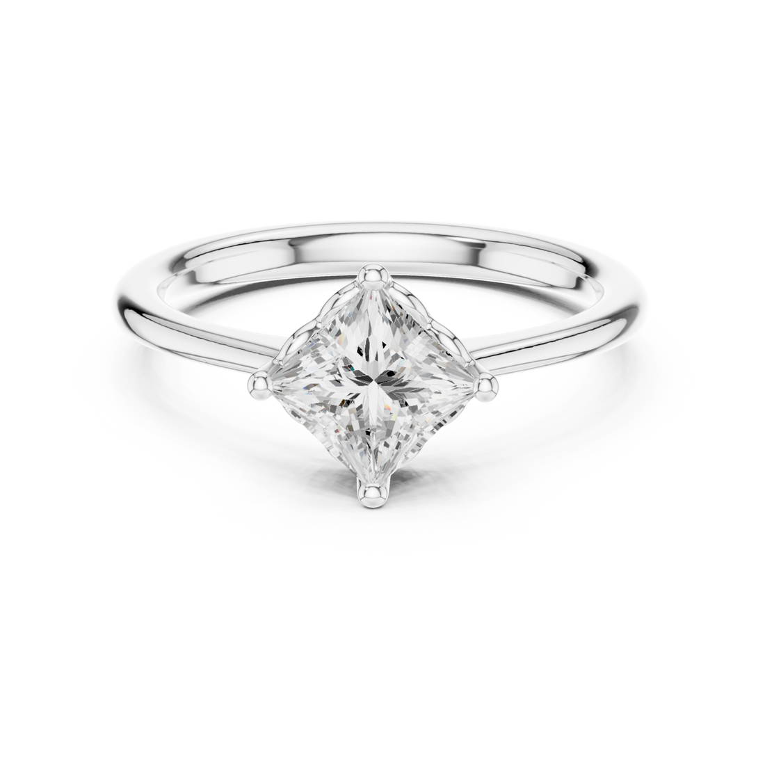  White Gold Lumina Whisper Petite Band Right View