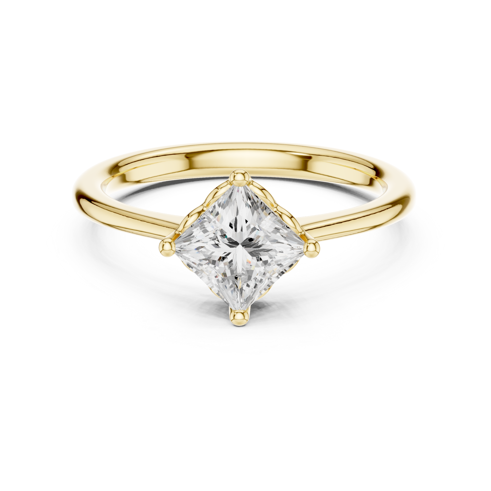  Gold Lumina Whisper Petite Band Front View