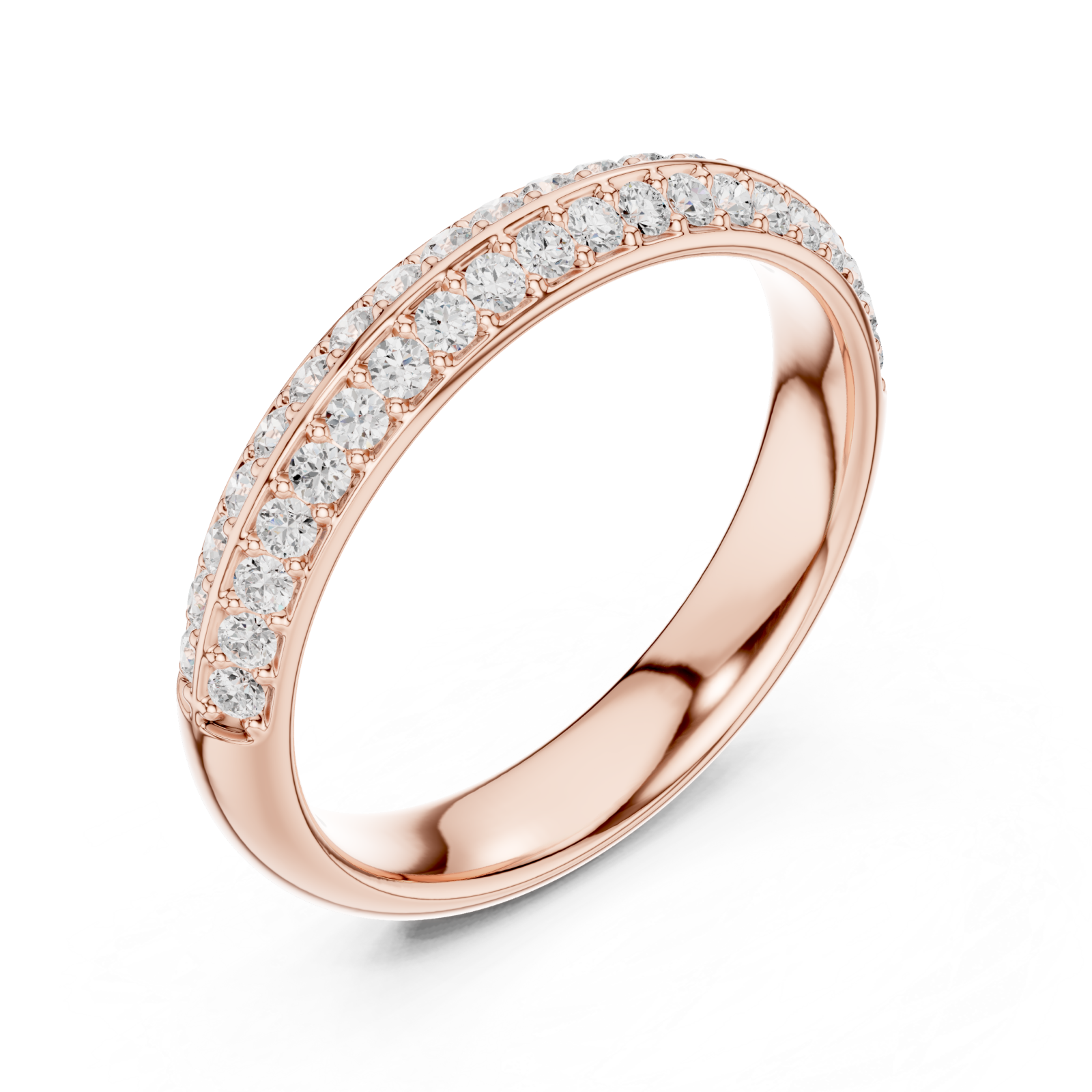  Rose Gold Everbright Pavé Artistry Band Ring Right View