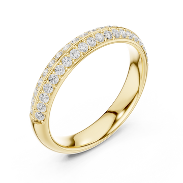 Gold Everbright Pavé Artistry Band Ring Right View