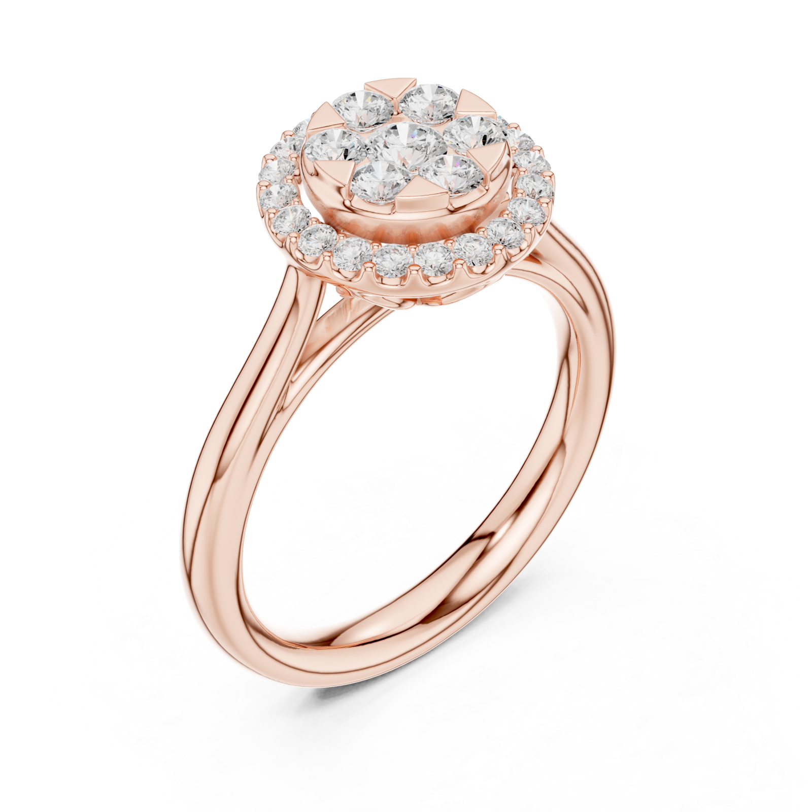  Rose Gold Splendour Bouquet Radiance Classic Ring Right View