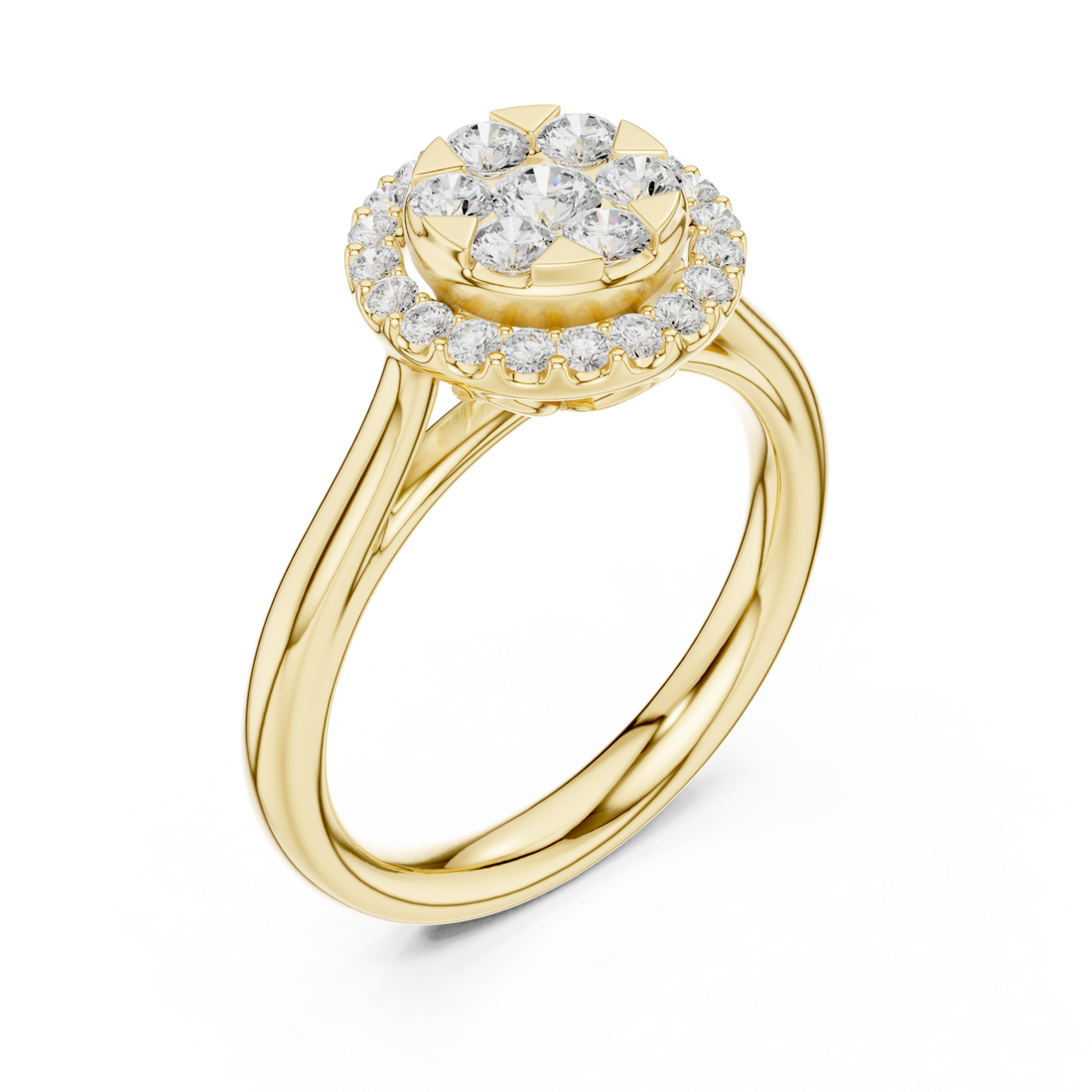 Gold Splendour Bouquet Radiance Classic Ring Right View