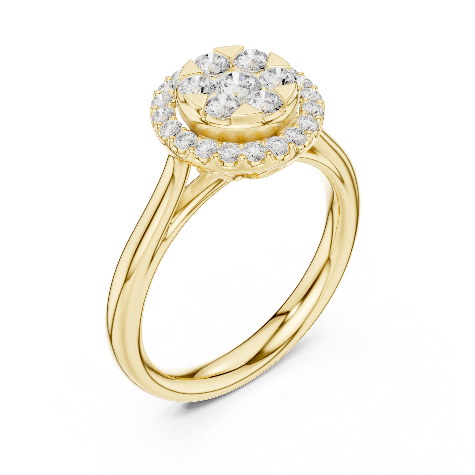 Gold Splendour Bouquet Radiance Classic Ring Right View