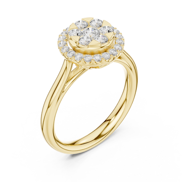 Gold Splendour Bouquet Radiance Classic Ring Right View