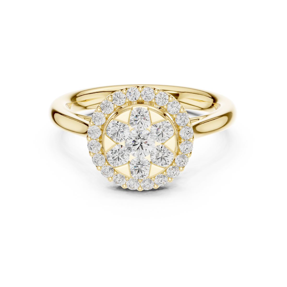 Gold Splendour Bouquet Radiance Classic Ring Right View