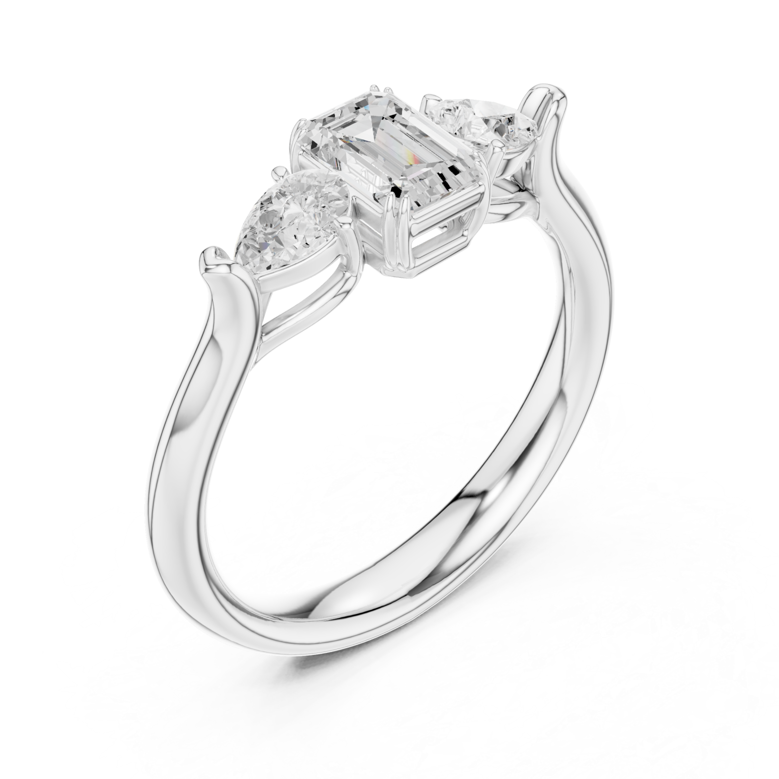  White Gold The Envisioned Legacy Halo Cocktail Ring Right View