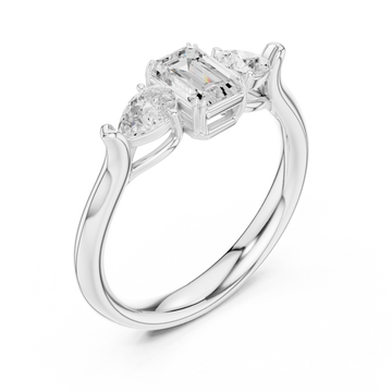  White Gold The Envisioned Legacy Halo Cocktail Ring Right View