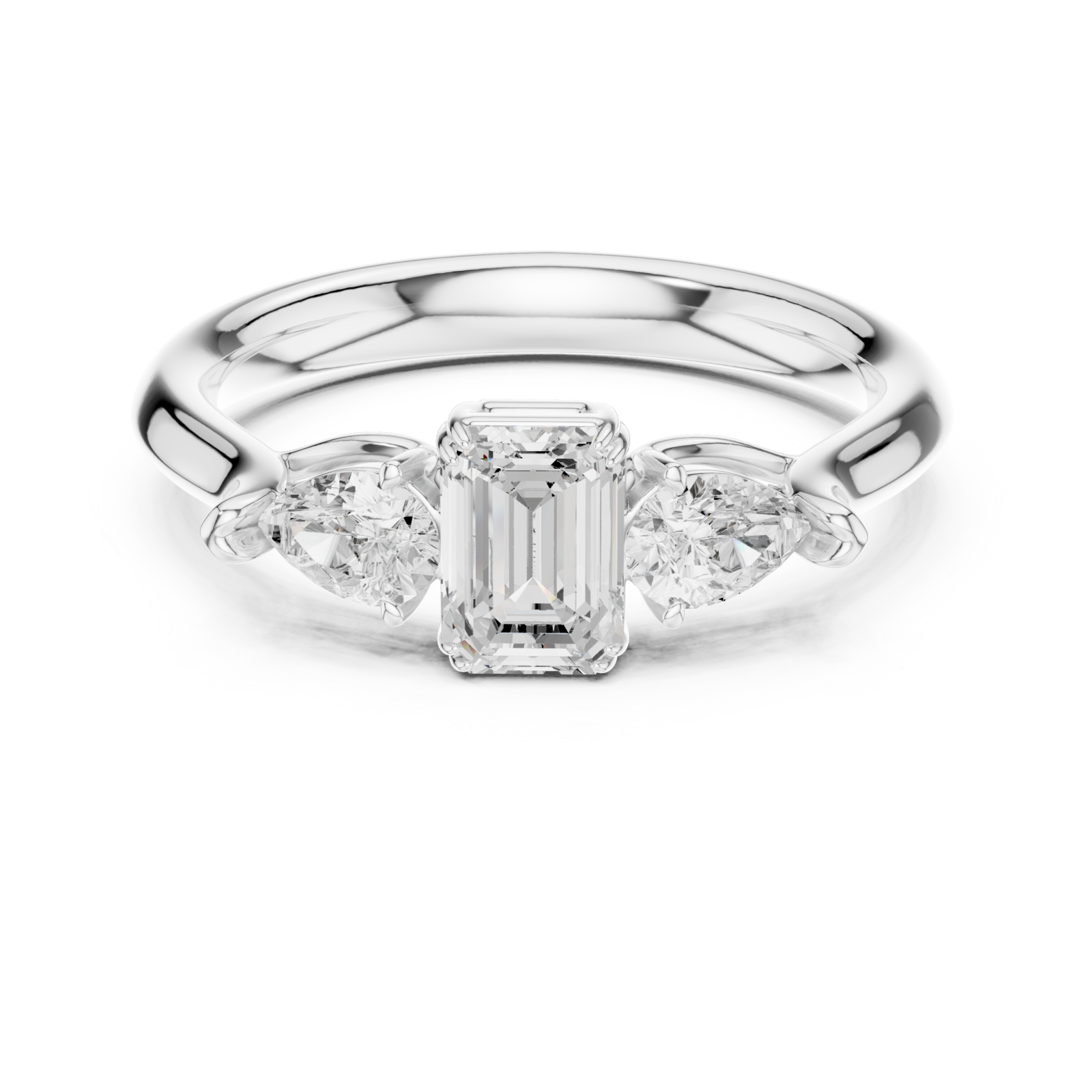  White Gold The Envisioned Legacy Halo Cocktail Ring Front View