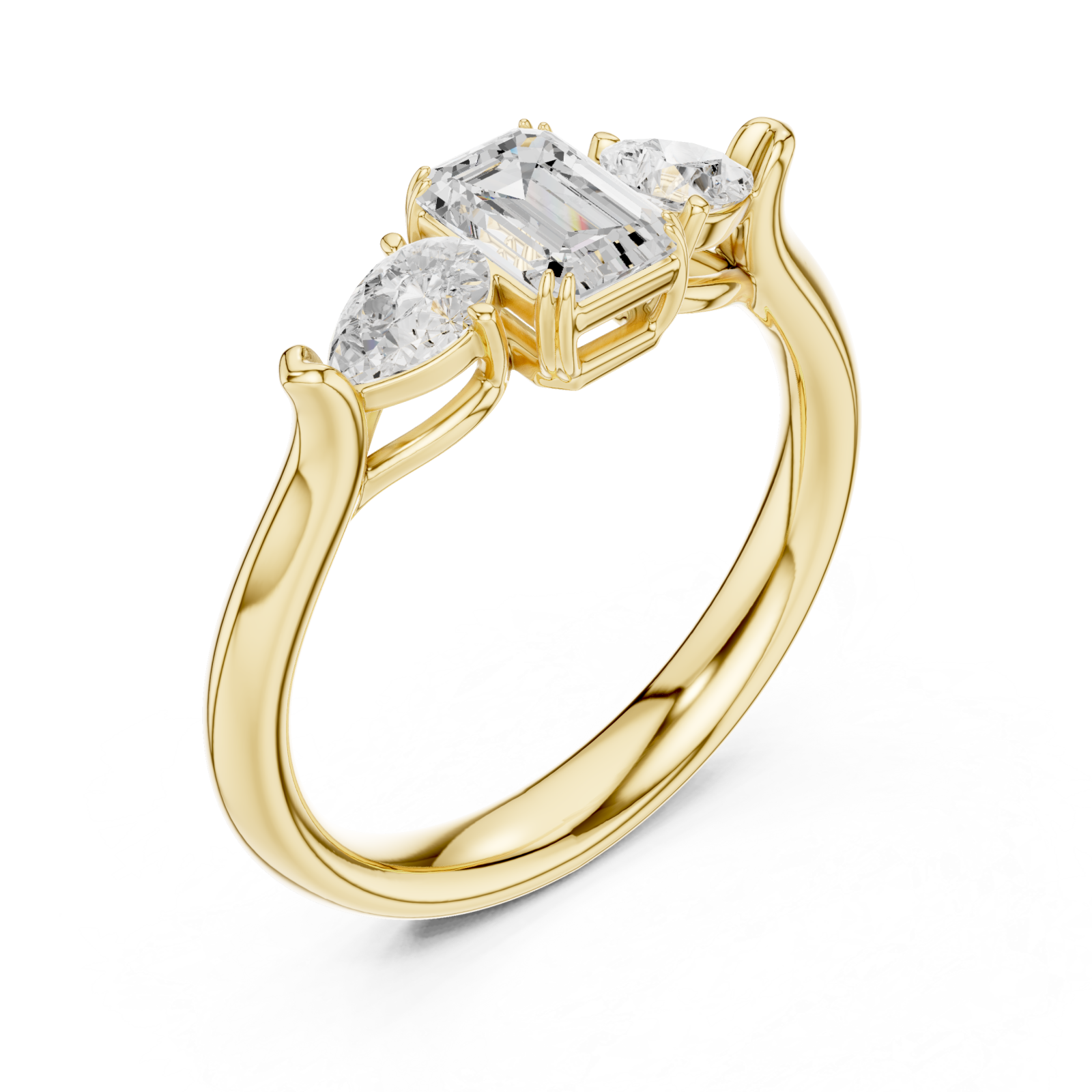Gold The Envisioned Legacy Halo Cocktail Ring Right View