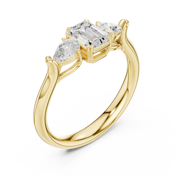 Gold The Envisioned Legacy Halo Cocktail Ring Right View