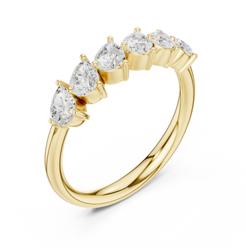 Gold Eternal Luster Graceful Row Band Right View