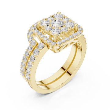 Gold Radiant Bloom Royale Ring Right View