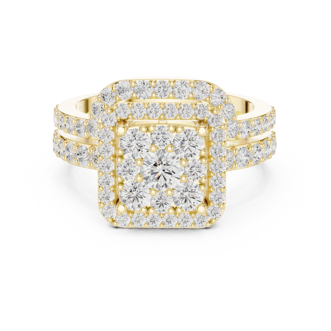 Gold Radiant Bloom Royale Ring Right View