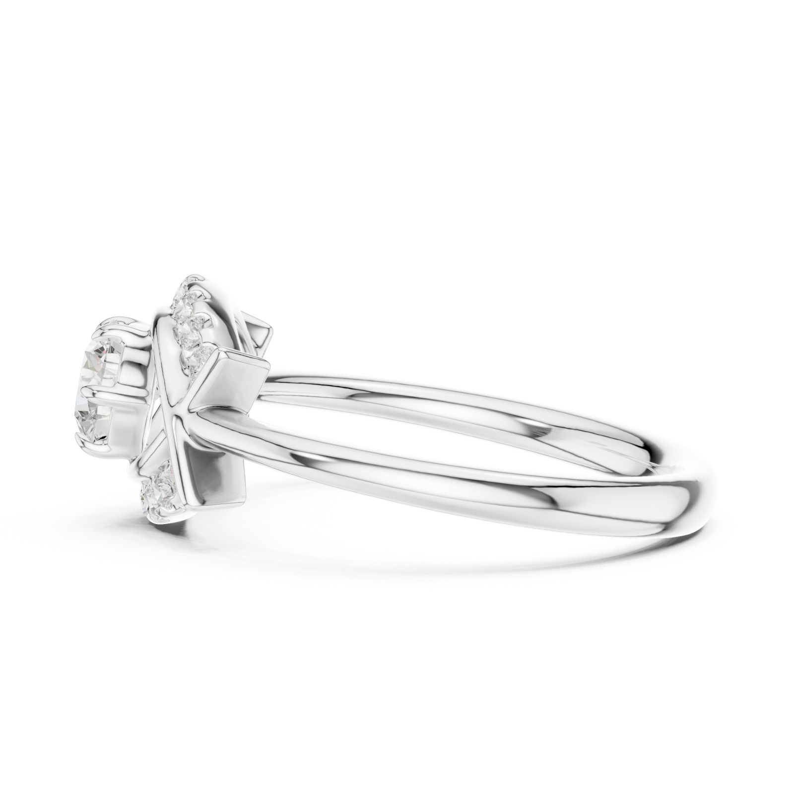  White Gold Enchanted Whisper Temptation Signature Band Side View