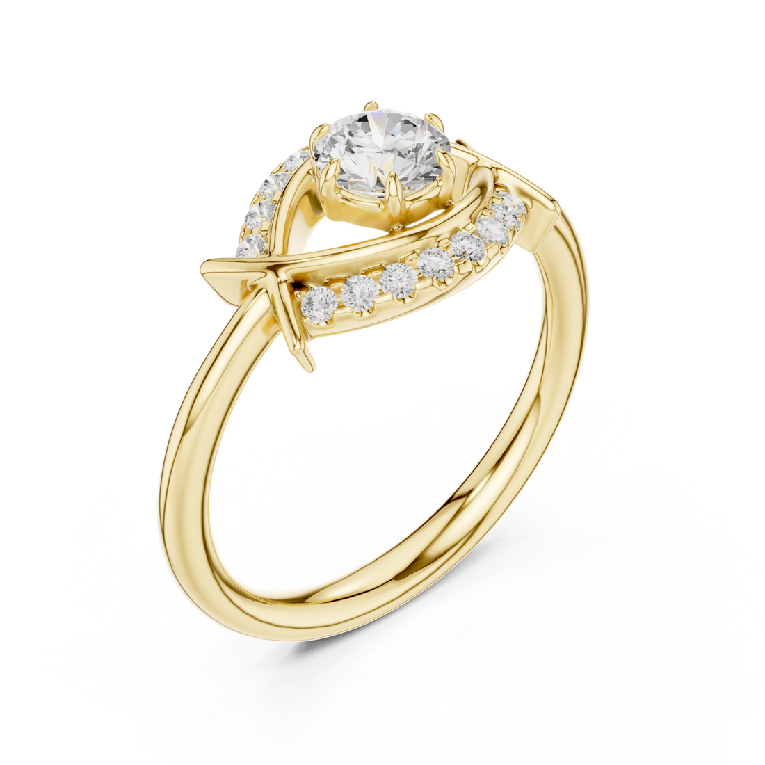 Gold Enchanted Whisper Temptation Signature Band Right View