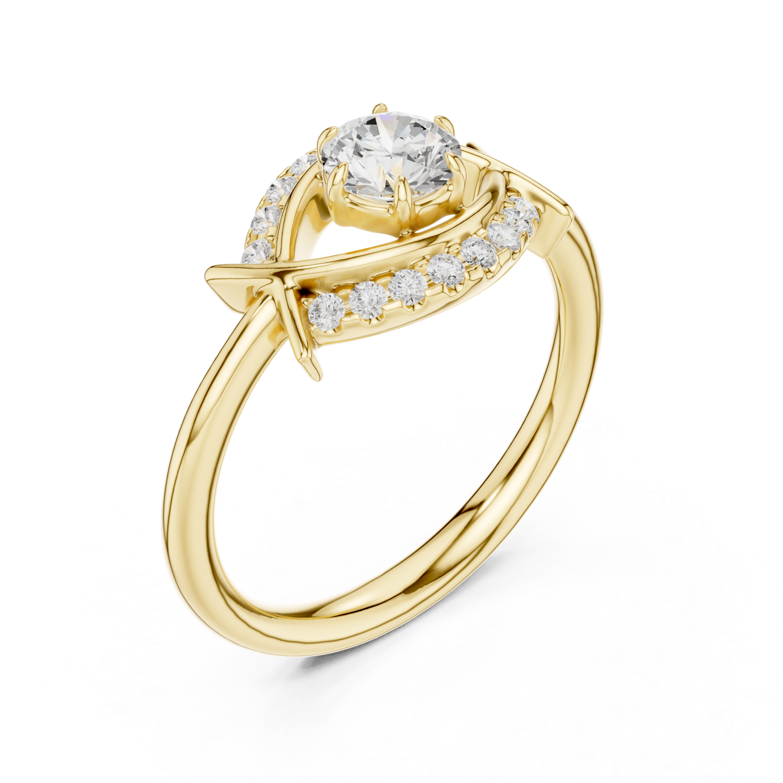 Gold Enchanted Whisper Temptation Signature Band Right View