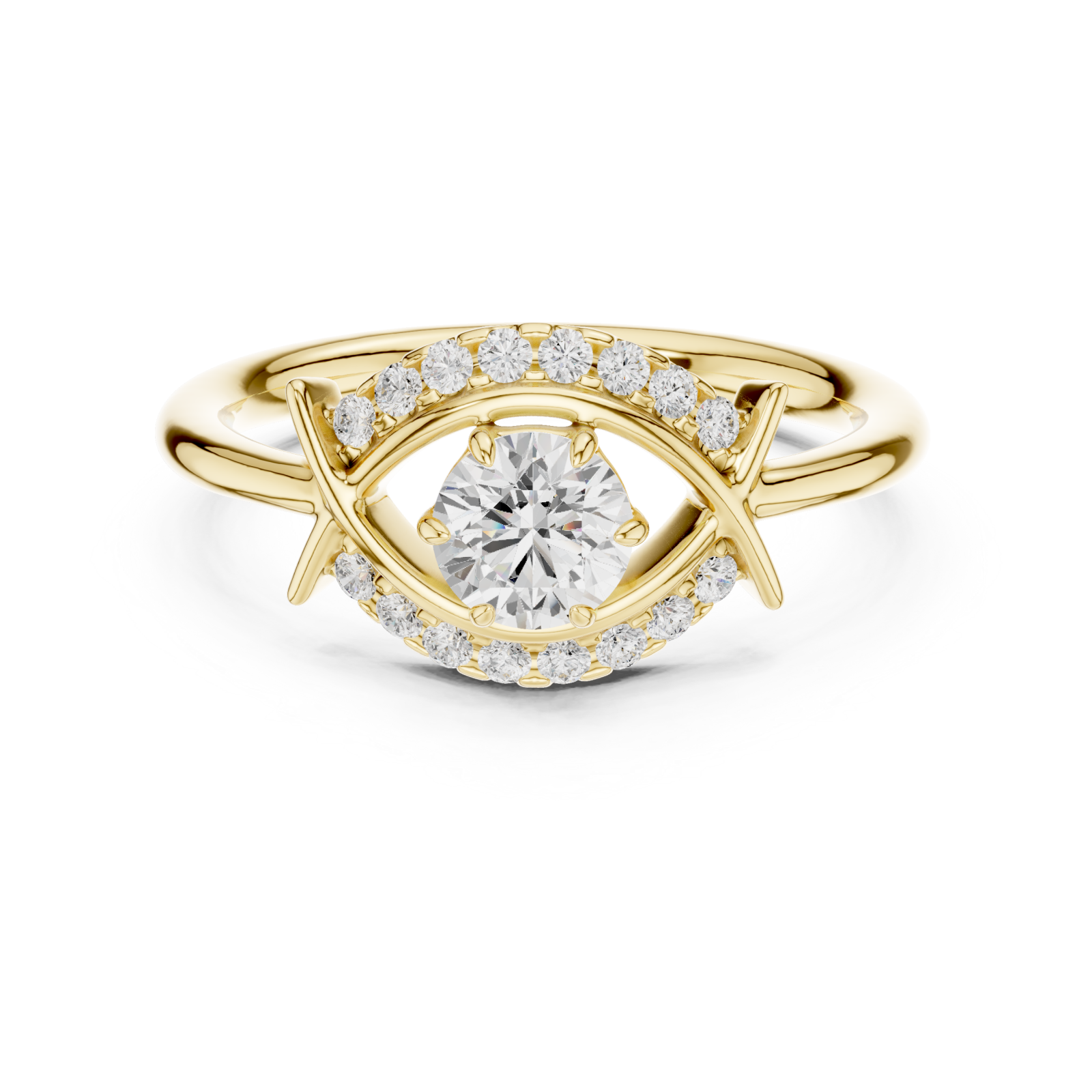  Gold Enchanted Whisper Temptation Signature Band Front View