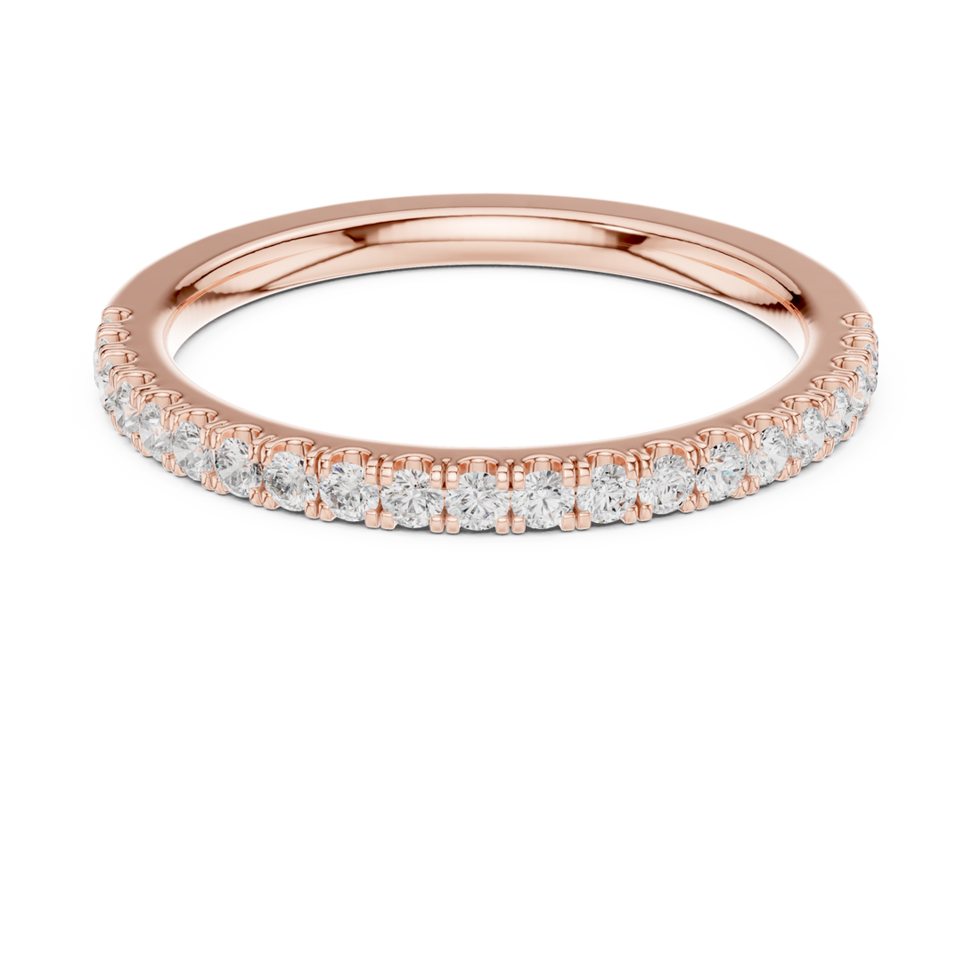  Rose Gold Celestial Arc Petite Statement Ring Right View