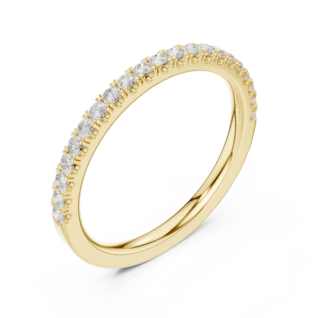 Gold Celestial Arc Petite Statement Ring Right View