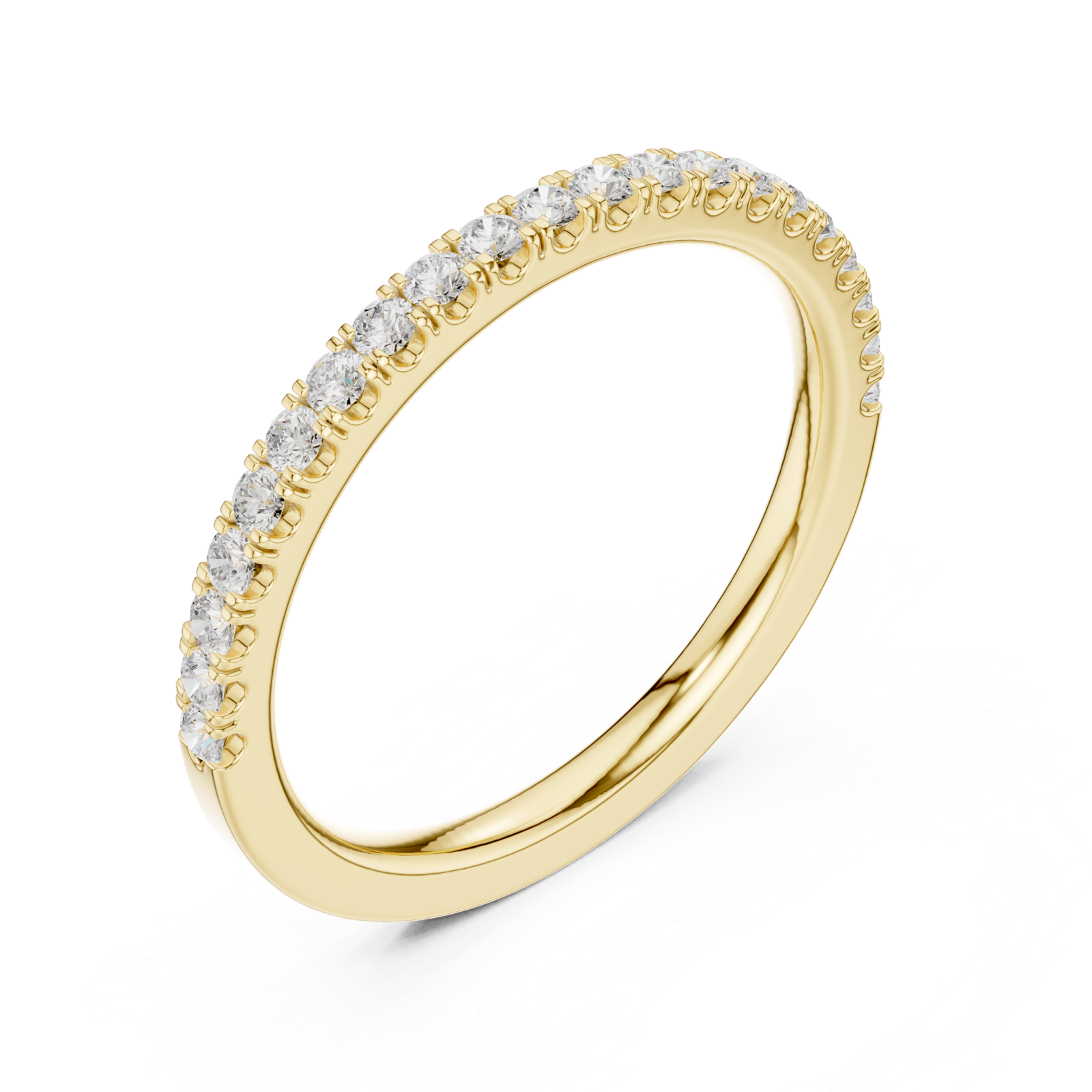 Gold Celestial Arc Petite Statement Ring Right View