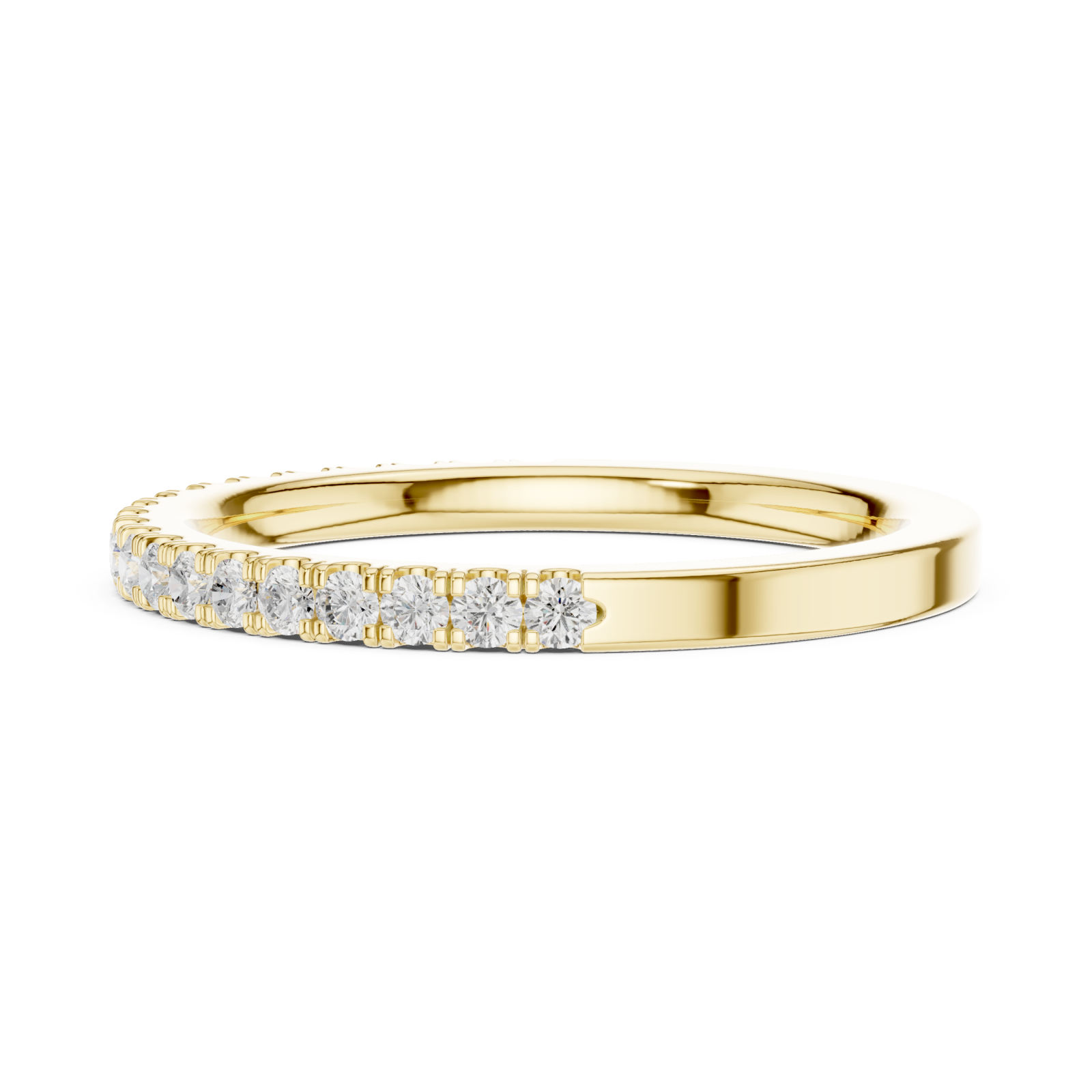  Gold Celestial Arc Petite Statement Ring Side View