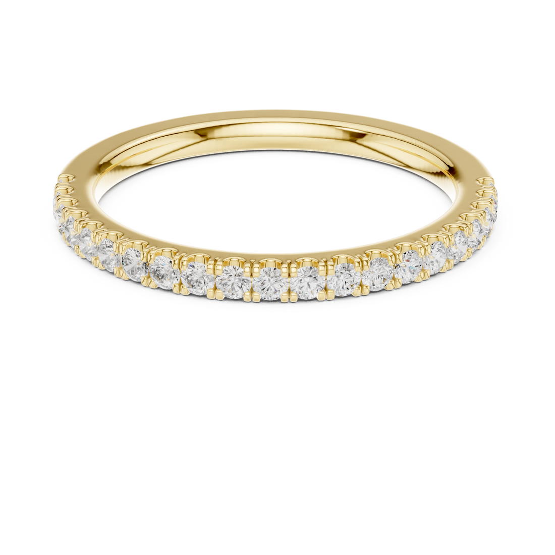 Gold Celestial Arc Petite Statement Ring Right View