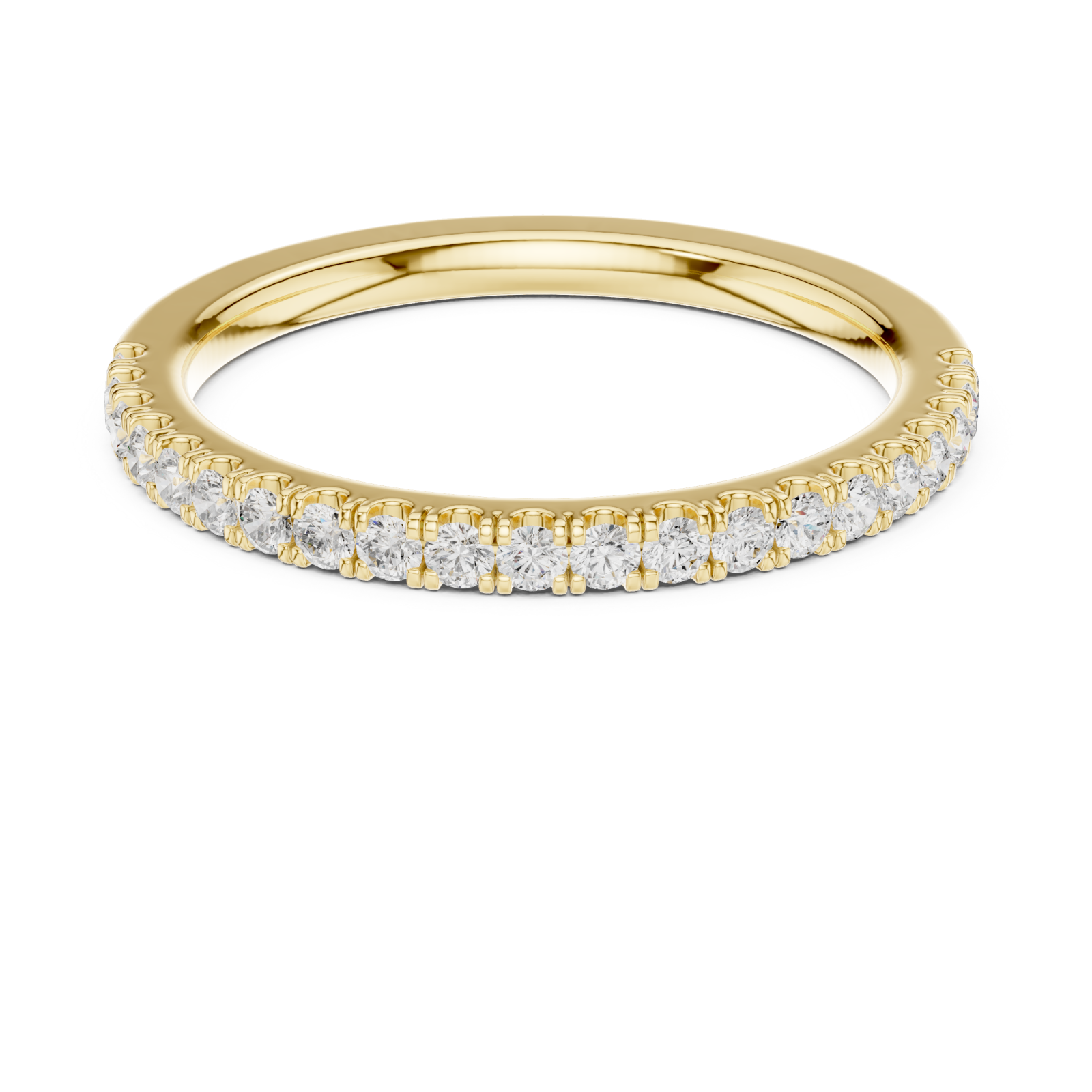  Gold Celestial Arc Petite Statement Ring Front View