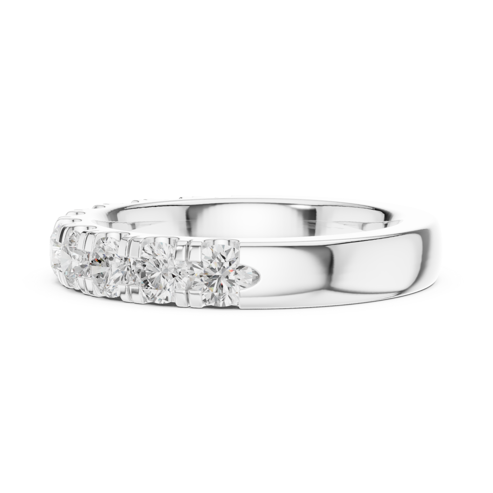  White Gold Serenity Row Side View