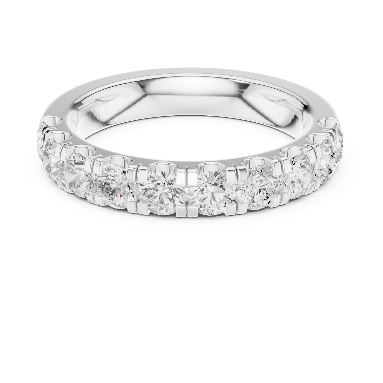  White Gold Serenity Row Front View
