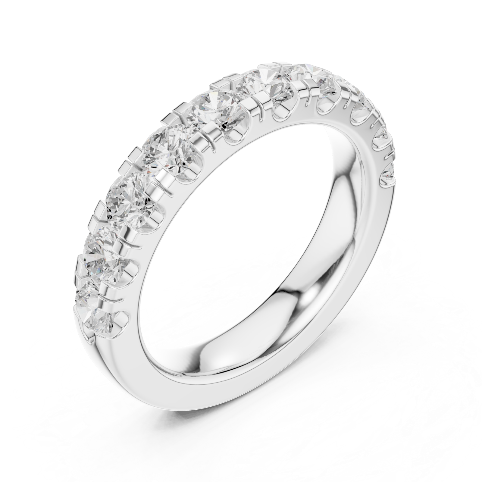  White Gold Starlit Grace Eternity Celebration Ring Right View