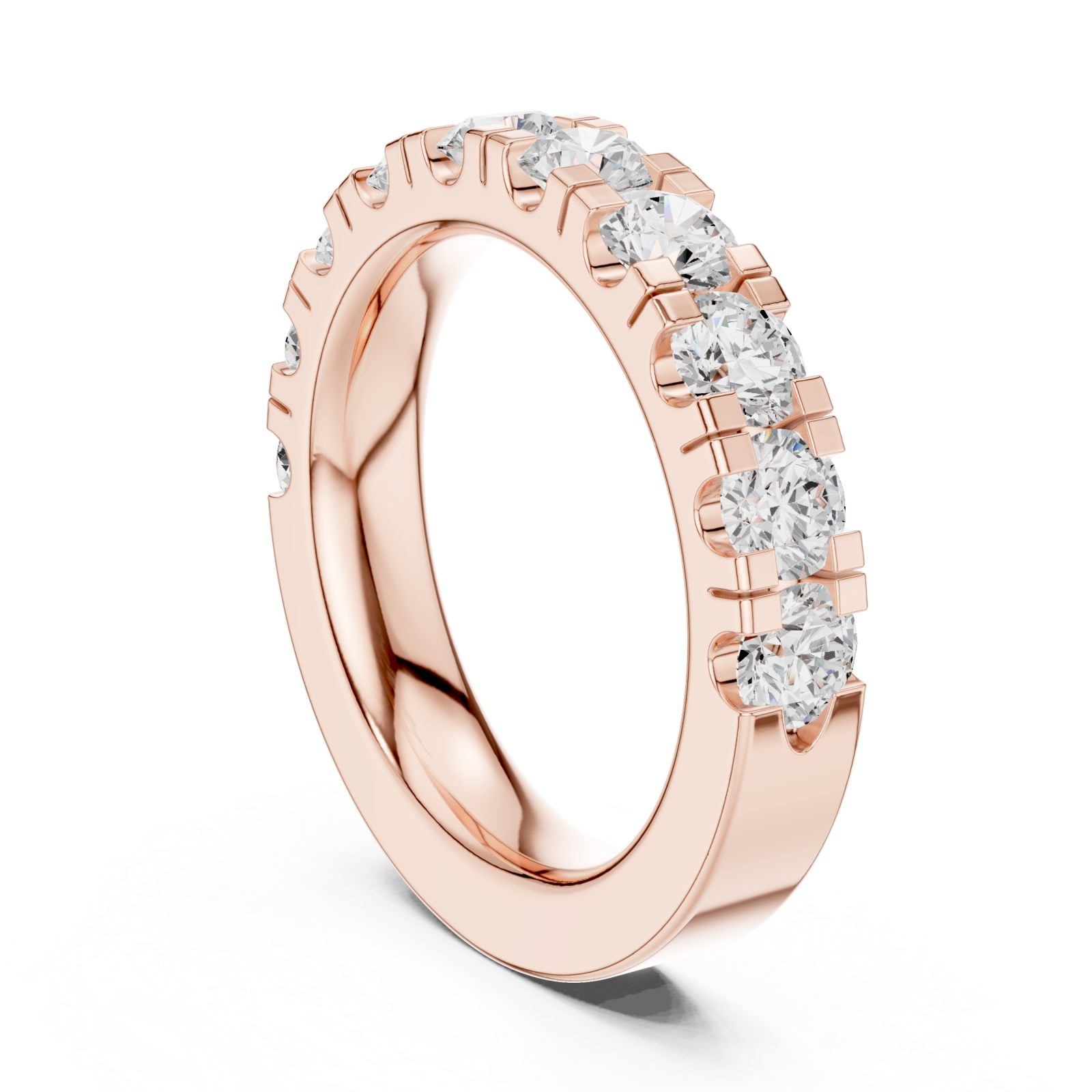  Rose Gold Celestial Whisper Pavé Ring Left View
