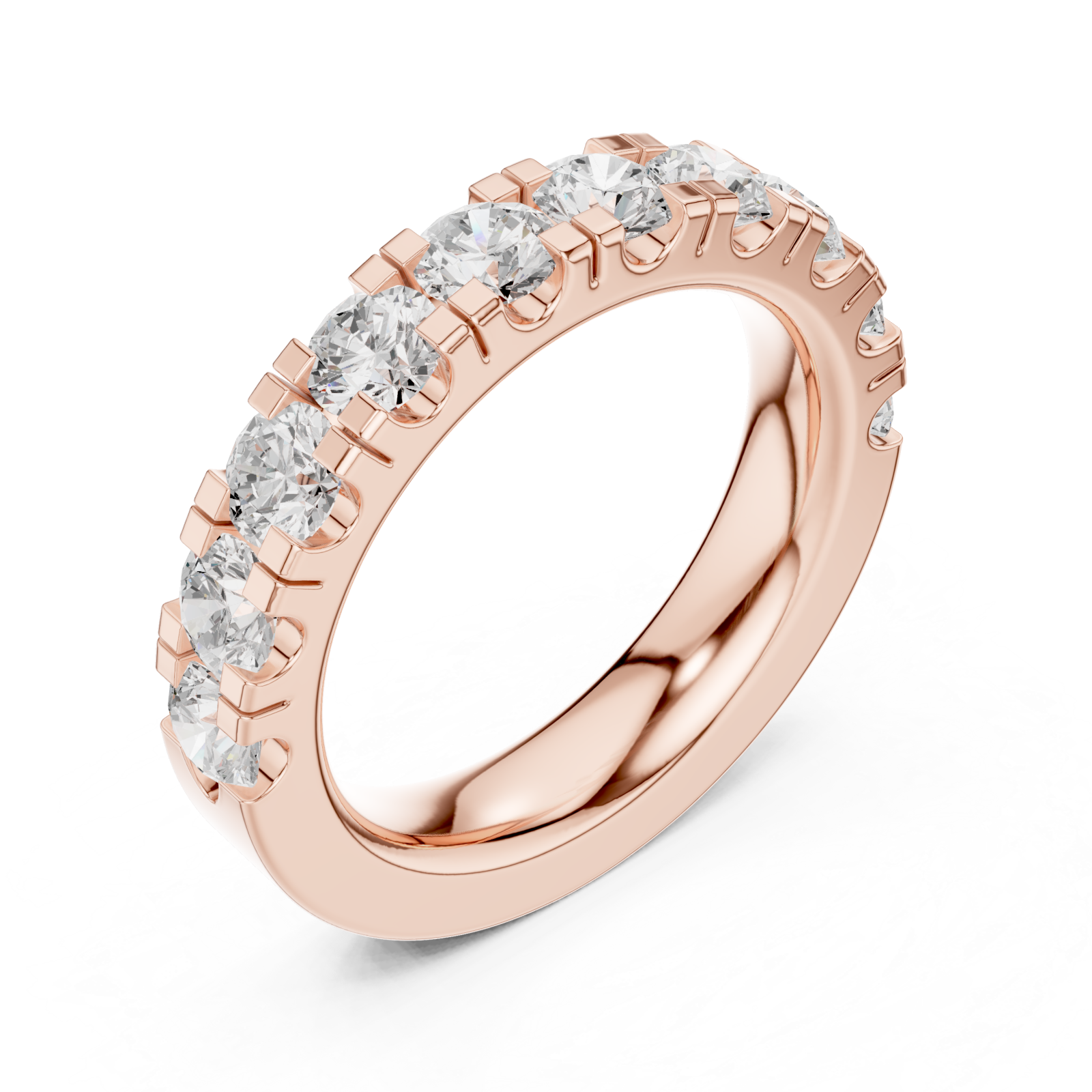  Rose Gold Celestial Whisper Pavé Ring Right View