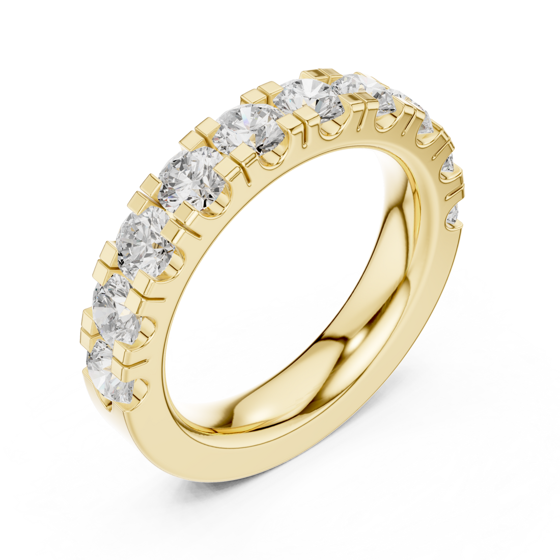Gold Celestial Whisper Pavé Ring Right View