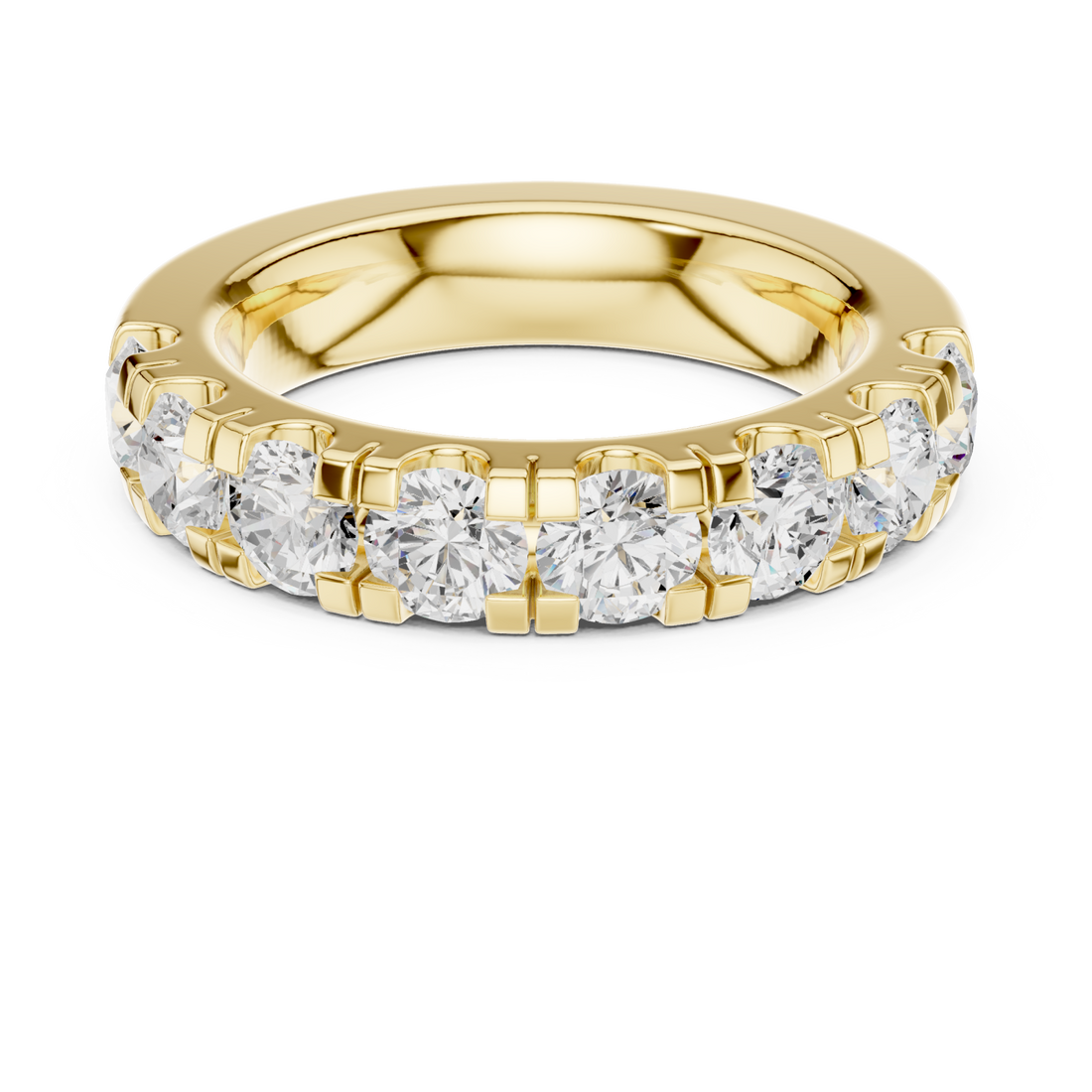 Gold Radiance Flow Band Ring Right View